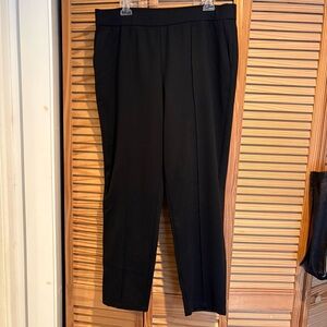 Eileen Fisher Black Tencel Lyocell Pants size Large casual business work wear